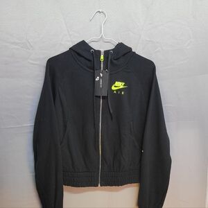 Nike Black Jacket with Neon Green Details